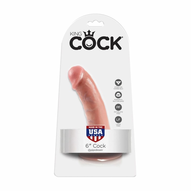 Penis dildo - King Cock 6 Inch Flesh